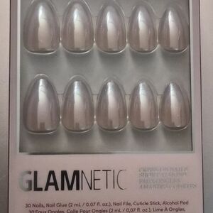 Silver Press-On Nails